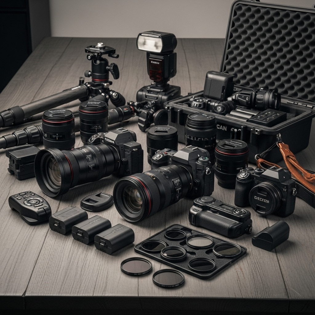 Onze professionele camera-uitrusting